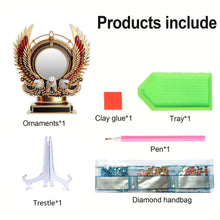 Load image into Gallery viewer, Angel Wing Acrylic Diamond Painting Mirror Kit 5D DIY Diamond Art Tabletop Decor
