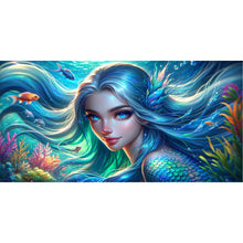 Load image into Gallery viewer, AB Diamond Painting - Full Round - Beautiful mermaid (80*40CM)
