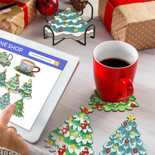 Load image into Gallery viewer, 8 Pcs DIY Diamond Painting Coasters Kits with Holder DIY Diamond Art Coaster Set