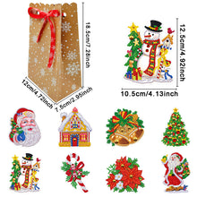 Load image into Gallery viewer, 8pcs Christmas DIY Diamond Painting Gift Bags for Cookies Candy Gifts and Snacks