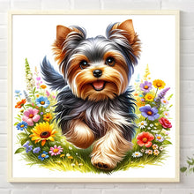 Load image into Gallery viewer, AB Diamond Painting - Full Round - Yorkshire terriers (40*40CM)