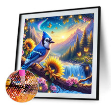 Load image into Gallery viewer, AB Diamond Painting - Full Round - Blue cardinals (40*40CM)