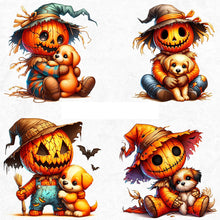 Load image into Gallery viewer, AB Diamond Painting - Full Round - Scarecrow and dog (40*40CM)