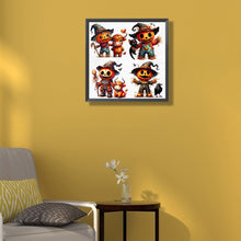 Load image into Gallery viewer, AB Diamond Painting - Full Round - Scarecrow and animals (40*40CM)