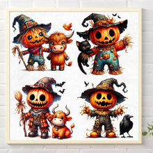Load image into Gallery viewer, AB Diamond Painting - Full Round - Scarecrow and animals (40*40CM)