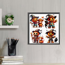 Load image into Gallery viewer, AB Diamond Painting - Full Round - Scarecrow and animals (40*40CM)