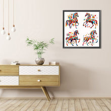 Load image into Gallery viewer, AB Diamond Painting - Full Round - Geometric horse (40*40CM)