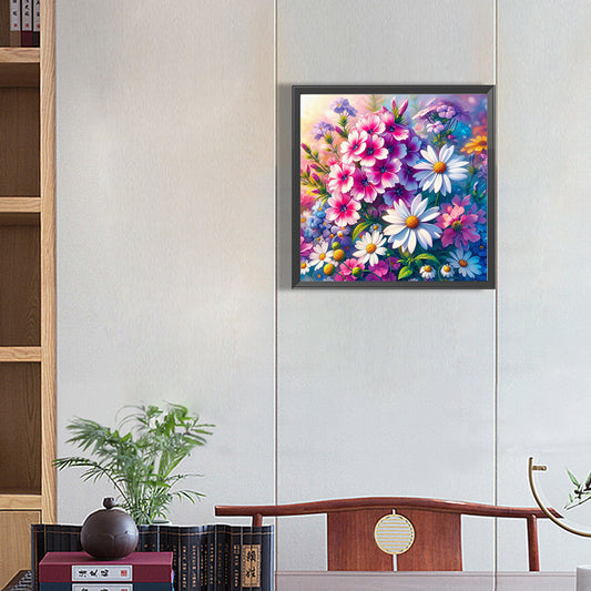 AB Diamond Painting - Full Round - Flower bushes (40*40CM)