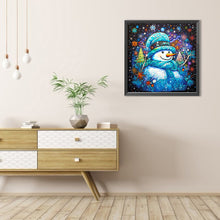 Load image into Gallery viewer, AB Diamond Painting - Full Round - Blue snowman (40*40CM)