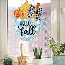Load image into Gallery viewer, Autumn Cup Special Shape Diamond Painting Hanging Pendant Diamond Painting Decor