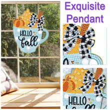 Load image into Gallery viewer, Autumn Cup Special Shape Diamond Painting Hanging Pendant Diamond Painting Decor