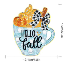 Load image into Gallery viewer, Autumn Cup Special Shape Diamond Painting Hanging Pendant Diamond Painting Decor