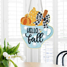 Load image into Gallery viewer, Autumn Cup Special Shape Diamond Painting Hanging Pendant Diamond Painting Decor