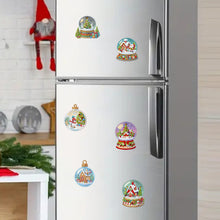 Load image into Gallery viewer, 6Pcs Christmas Diamond Painting Refrigerator Magnets Fridge Magnets Diamond Art