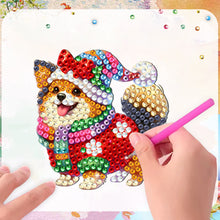 Load image into Gallery viewer, 6Pcs Christmas Diamond Painting Refrigerator Magnets Fridge Magnets Diamond Art