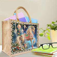 Load image into Gallery viewer, Christmas Horse DIY Rhinestones Handbag Art Kit Santa Claus for Women Girls Gift