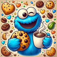 Load image into Gallery viewer, Diamond Painting - Full Round - Cookie Monster (40*40CM)