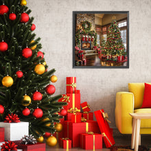 Load image into Gallery viewer, Diamond Painting - Full Round - Christmas living room atmosphere (50*50CM)
