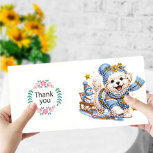 Load image into Gallery viewer, 6Pcs Puppy Diamond Drawing Card Diamond Daily Wish Card for Holiday Party Favors