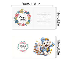 Load image into Gallery viewer, 6Pcs Puppy Diamond Drawing Card Diamond Daily Wish Card for Holiday Party Favors