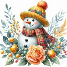 Load image into Gallery viewer, Diamond Painting - Full Round - Snowman (30*30CM)