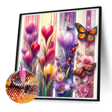 Load image into Gallery viewer, Diamond Painting - Full Round - Butterfly grass and flowers (40*40CM)