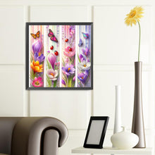 Load image into Gallery viewer, Diamond Painting - Full Round - Butterfly flowers (40*40CM)