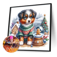 Load image into Gallery viewer, Diamond Painting - Full Round - Christmas snow dog (40*40CM)