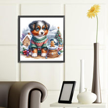 Load image into Gallery viewer, Diamond Painting - Full Round - Christmas snow dog (40*40CM)