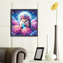 Load image into Gallery viewer, Diamond Painting - Full Round - Hedgehog with hydrangea (40*40CM)
