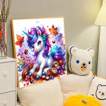 Load image into Gallery viewer, Diamond Painting - Full Round - Maple leaf chestnut unicorn (40*40CM)