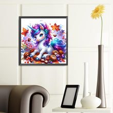 Load image into Gallery viewer, Diamond Painting - Full Round - Maple leaf chestnut unicorn (40*40CM)