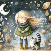 Load image into Gallery viewer, Diamond Painting - Full Square - Little girl (40*40CM)