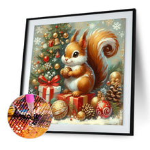 Load image into Gallery viewer, Diamond Painting - Full Round - Christmas squirrel (40*40CM)