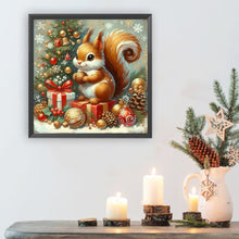 Load image into Gallery viewer, Diamond Painting - Full Round - Christmas squirrel (40*40CM)