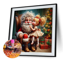 Load image into Gallery viewer, Diamond Painting - Full Round - Santa Claus and girl (40*40CM)