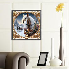 Load image into Gallery viewer, Diamond Painting - Full Round - Christmas horse (40*40CM)