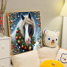 Load image into Gallery viewer, Diamond Painting - Full Round - Christmas horse (40*40CM)