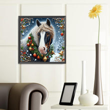 Load image into Gallery viewer, Diamond Painting - Full Round - Christmas horse (40*40CM)