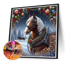 Load image into Gallery viewer, Diamond Painting - Full Round - Christmas horse (40*40CM)