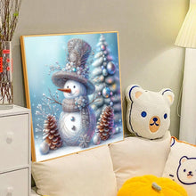 Load image into Gallery viewer, Diamond Painting - Full Round - Winter snowman (40*40CM)