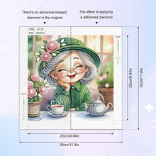 Load image into Gallery viewer, Diamond Painting - Partial Special Shaped - Cute grandma (30*30CM)
