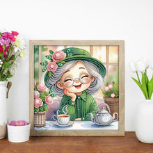 Load image into Gallery viewer, Diamond Painting - Partial Special Shaped - Cute grandma (30*30CM)