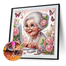 Load image into Gallery viewer, Diamond Painting - Partial Special Shaped - Cute grandma (30*30CM)