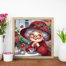 Load image into Gallery viewer, Diamond Painting - Partial Special Shaped - Cute grandma (30*30CM)
