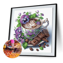 Load image into Gallery viewer, Diamond Painting - Partial Special Shaped - Good time and leisurely coffee break (30*30CM)