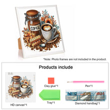 Load image into Gallery viewer, Diamond Painting - Partial Special Shaped - Good time and leisurely coffee break (30*30CM)