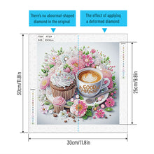 Load image into Gallery viewer, Diamond Painting - Partial Special Shaped - Good time and leisurely coffee break (30*30CM)