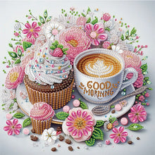 Load image into Gallery viewer, Diamond Painting - Partial Special Shaped - Good time and leisurely coffee break (30*30CM)