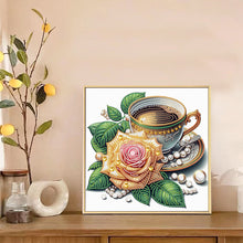 Load image into Gallery viewer, Diamond Painting - Partial Special Shaped - Good time and leisurely coffee break (30*30CM)